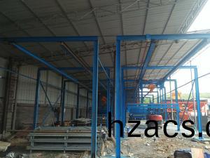 機製水泥漏(lou)糞闆生産線安(an)裝現場