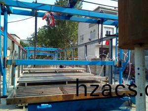 機製水(shui)泥漏糞闆生産線安裝現場